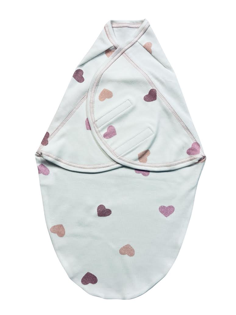 Pocaklakó pólya takaró 1 rétegű nagy szívecskés