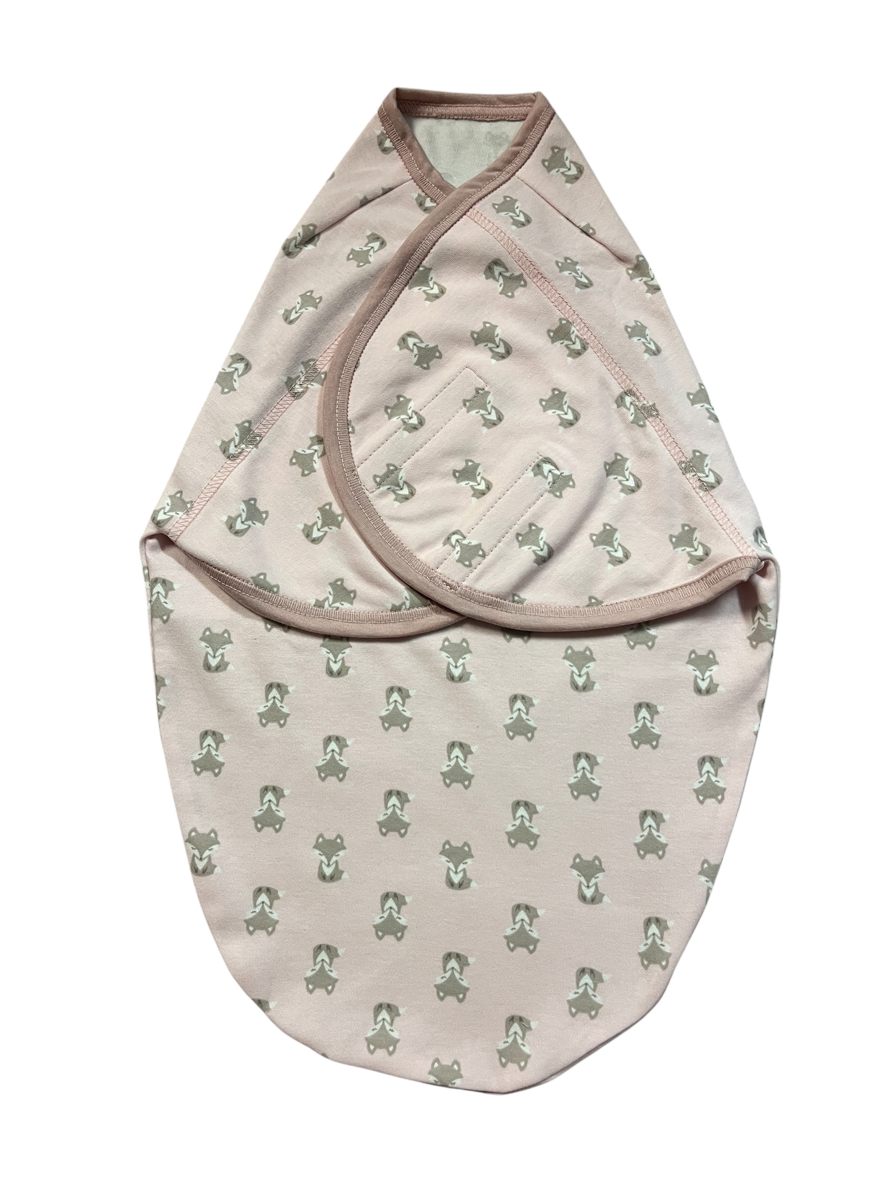 Pocaklakó pólya takaró 1 rétegű puder- bézs rókás