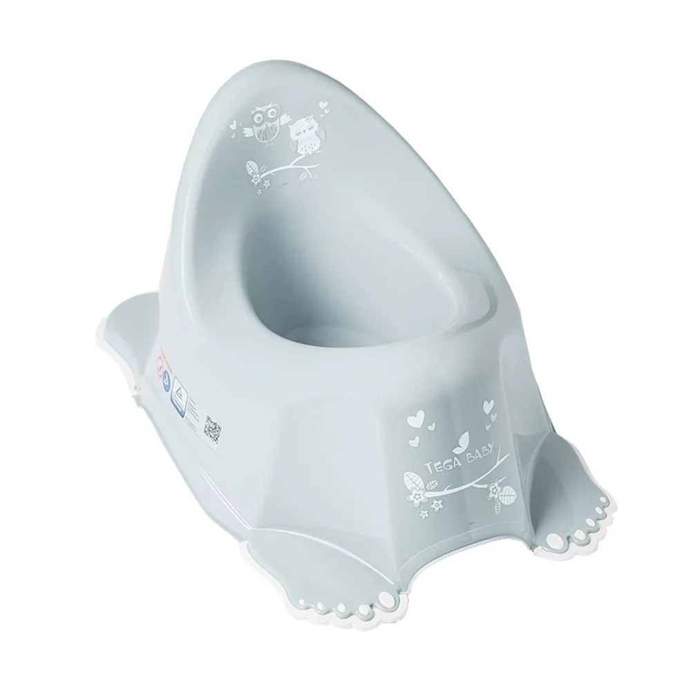 Tega baby csúszásgátlós bili bagoly szürke